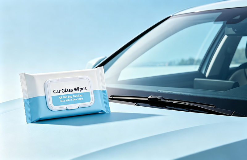 Car glass wiping wipes | Quickly remove oil film and insect glue