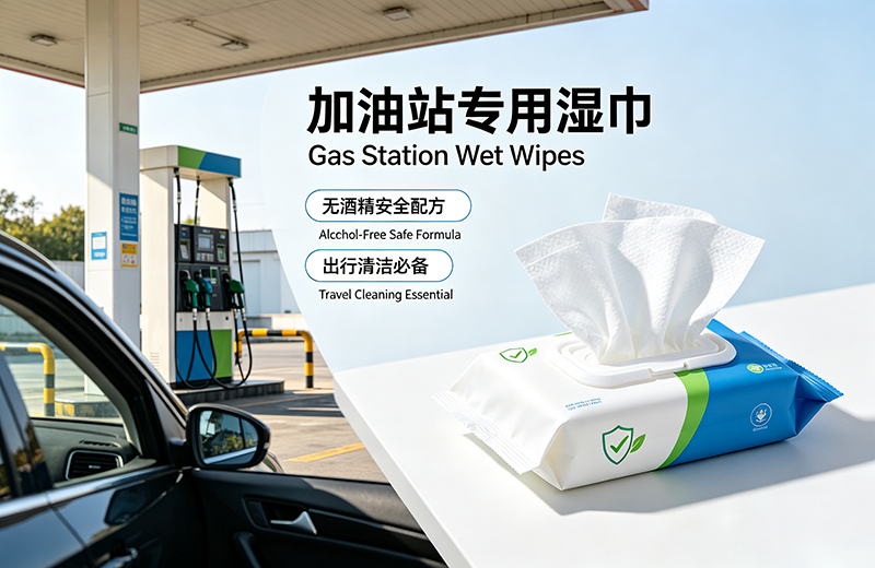 Gas station specific wet wipes | a must-have for travel cleaning